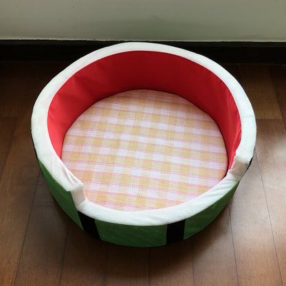 Family Comfort Four Seasons Pet Watermelon Bed Winter Pet House Small Dog Cat House Dog House Fruit House VIP Teddy