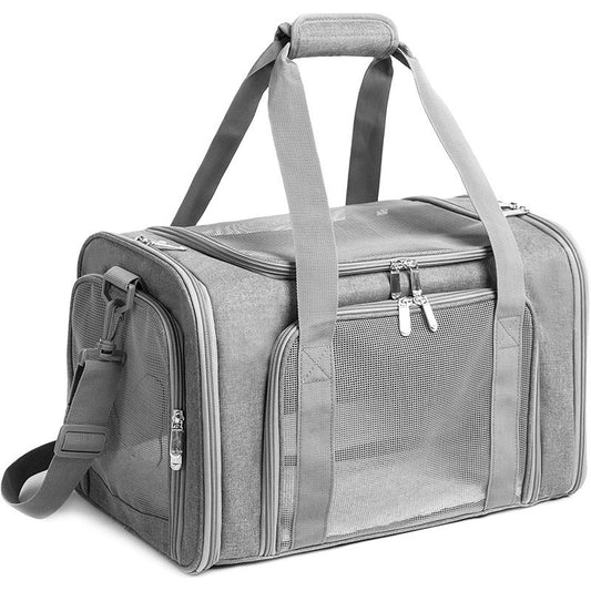 Portable Breathable Pet Cat And Dog Bag Lightweight Foldable Outing Bag Small Car Portable Large Capacity Cat Bag